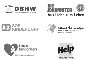 Logos Gemeinnütziger Organisationen mit Kranzspende