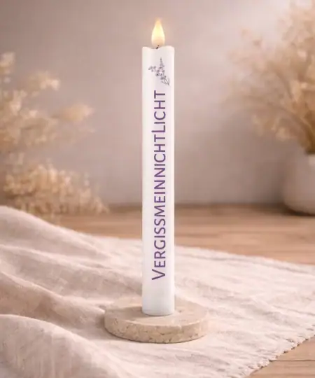 Alternative view of Gedenklichter – Stabkerzen-Kollektion mit trostspendenden Worten
