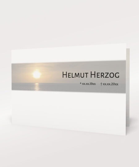 Produktbild Trauerkarte Horizont