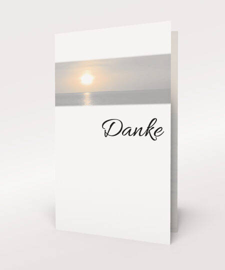 Produktbild Dankeskarte Horizont Hochformat