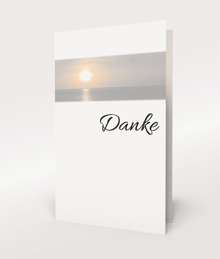 Produktbild Dankeskarte Horizont Hochformat