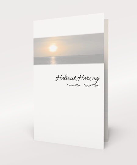 Produktbild Trauerkarte Horizont Hochformat