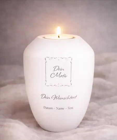 Alternative view of Personalisiertes Gedenklicht Kreativ – Erinnerungslicht individuell selbst gestalten